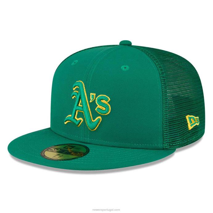 FFTN803 New Era Boné Oakland Athletics MLB Spring Training Verde 59Fifty