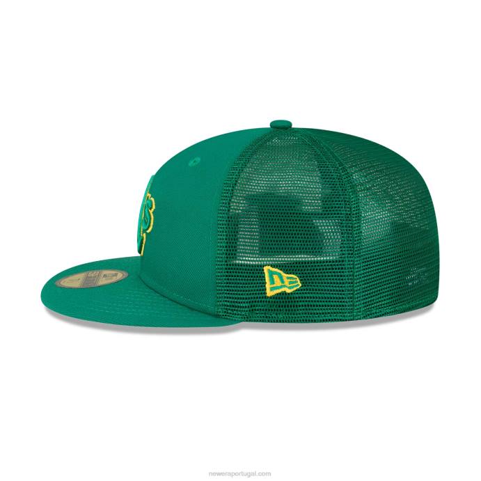 FFTN803 New Era Boné Oakland Athletics MLB Spring Training Verde 59Fifty