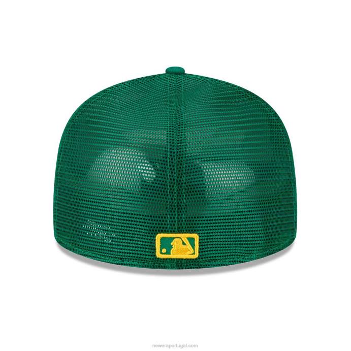 FFTN803 New Era Boné Oakland Athletics MLB Spring Training Verde 59Fifty