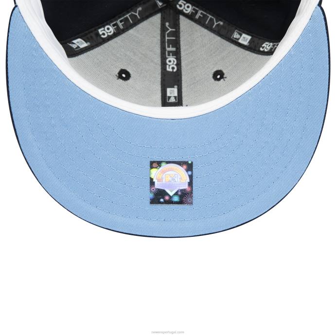 FFTN810 New Era Boné Hillsboro Hops Milb Navy 59Fifty