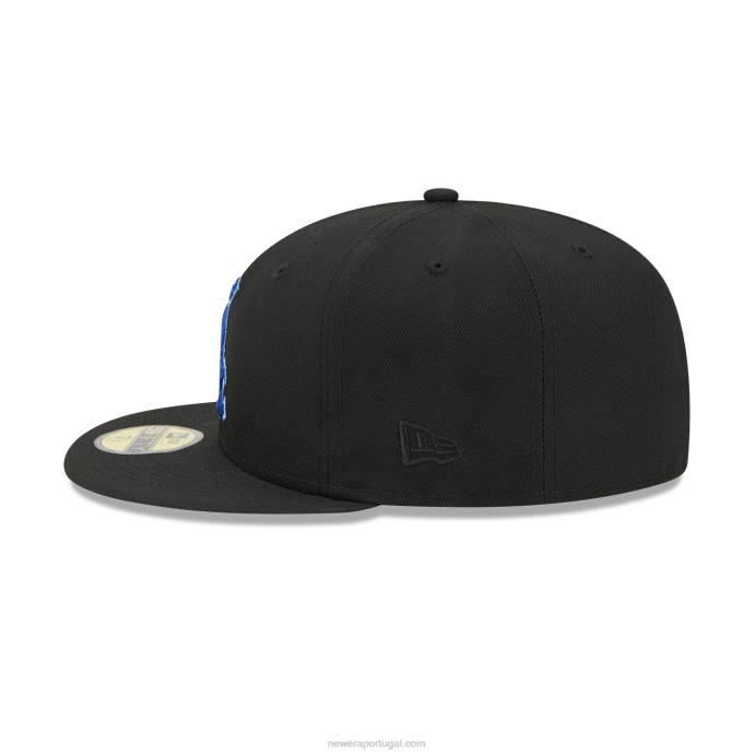 FFTN815 New Era chicago white sox state tartan preto 59fifty boné justo