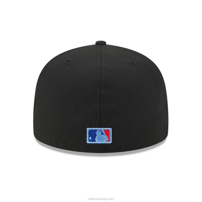 FFTN815 New Era chicago white sox state tartan preto 59fifty boné justo