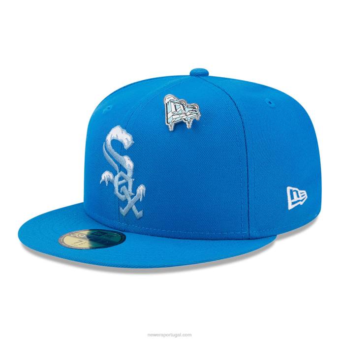 FFTN816 New Era Boné Chicago White Sox Snow Day Blue 59Fifty