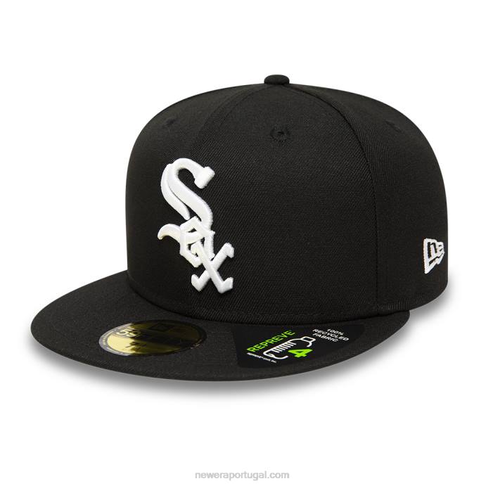 FFTN820 New Era chicago white sox repreve boné preto 59fifty