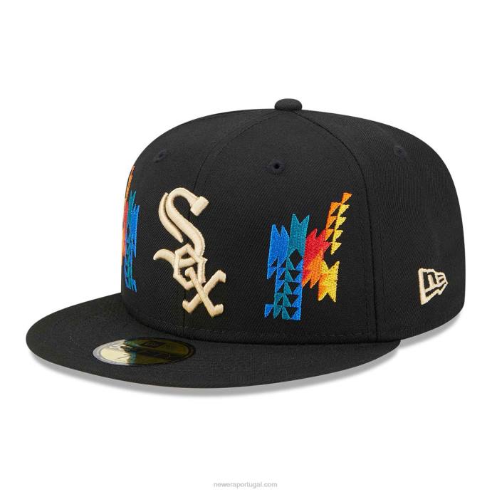 FFTN821 New Era Boné Chicago White Sox Southwestern Black 59Fifty