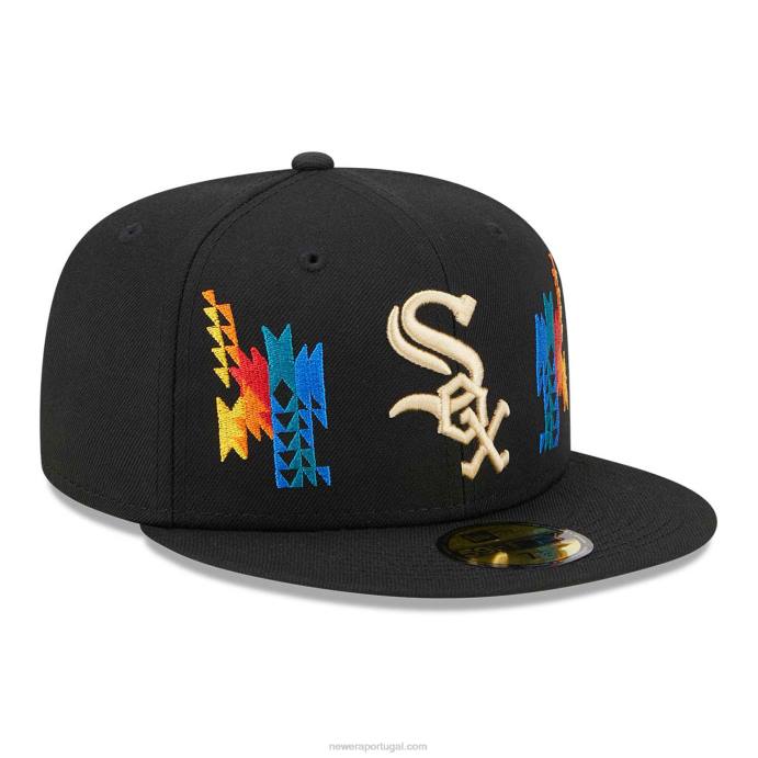 FFTN821 New Era Boné Chicago White Sox Southwestern Black 59Fifty