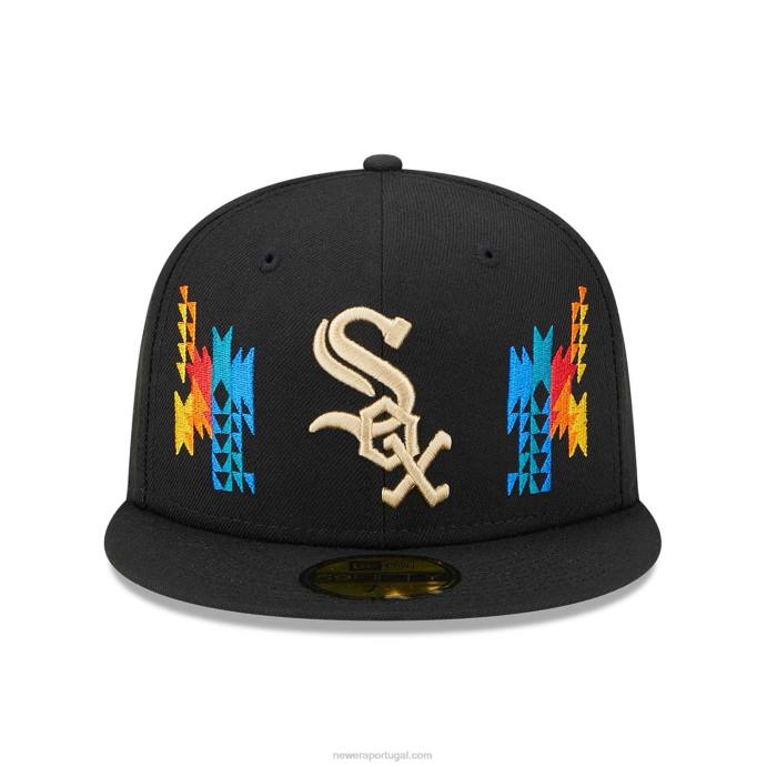 FFTN821 New Era Boné Chicago White Sox Southwestern Black 59Fifty