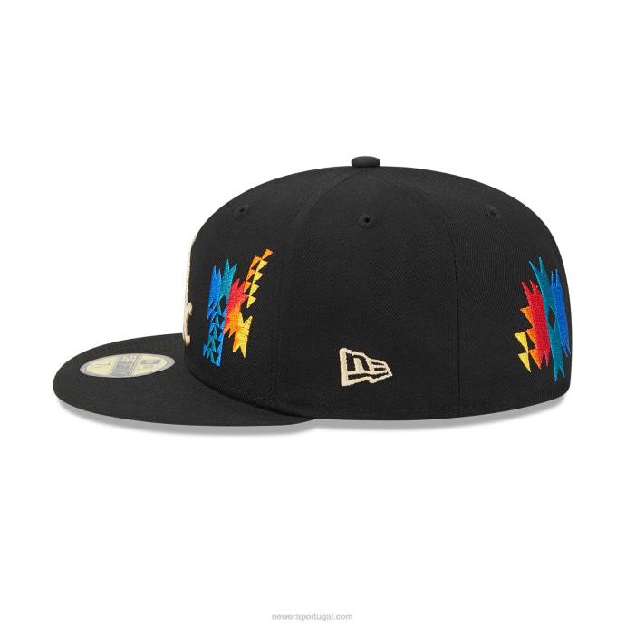 FFTN821 New Era Boné Chicago White Sox Southwestern Black 59Fifty