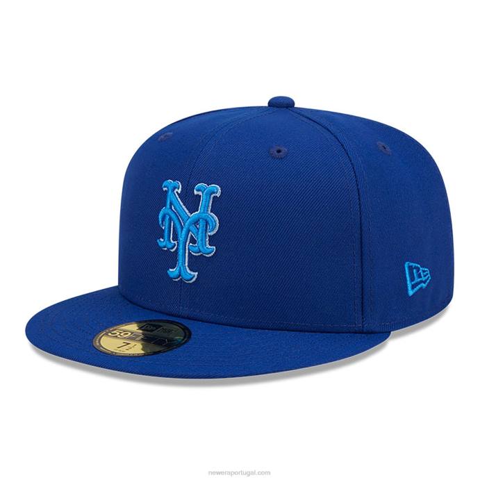 FFTN822 New Era Boné New York Mets Monocamo Blue 59Fifty