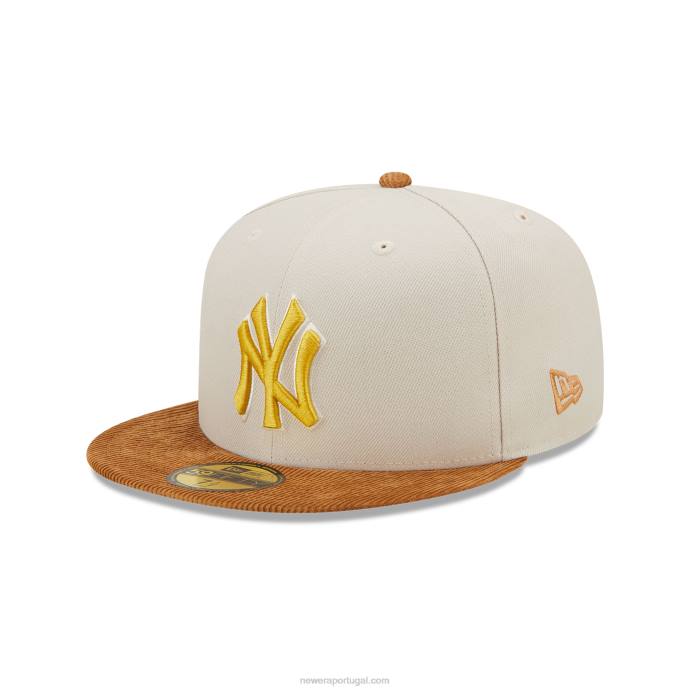 FFTN826 New Era new york yankees viseira de cordão de pedra 59fifty boné ajustado