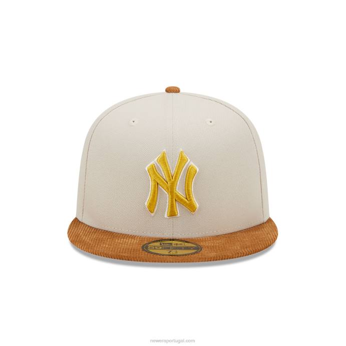 FFTN826 New Era new york yankees viseira de cordão de pedra 59fifty boné ajustado