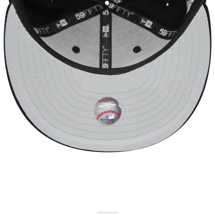 FFTN828 New Era chicago white sox brilha no escuro boné preto 59fifty