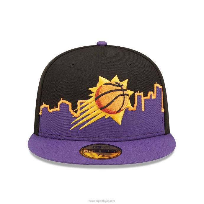 FFTN829 New Era boné phoenix suns nba tip off 2022 preto 59fifty