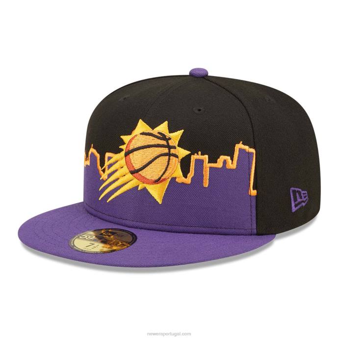 FFTN829 New Era boné phoenix suns nba tip off 2022 preto 59fifty