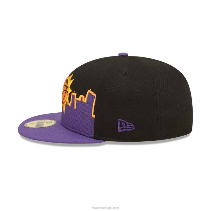 FFTN829 New Era boné phoenix suns nba tip off 2022 preto 59fifty