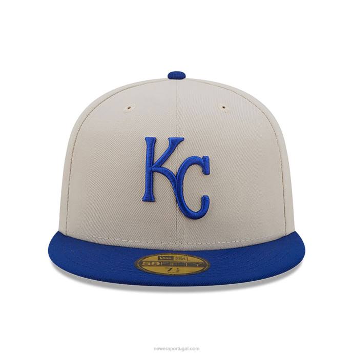 FFTN830 New Era Boné kansas city royals fall clássico branco 59fifty