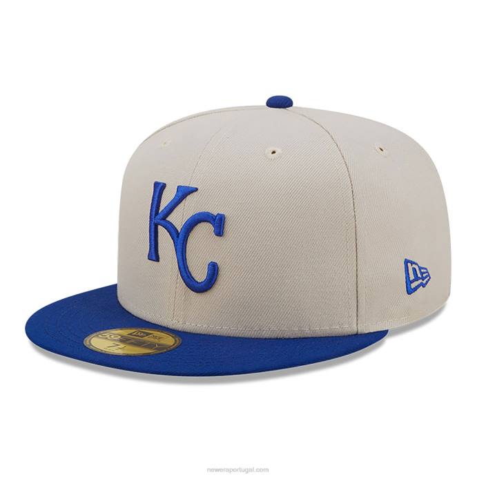 FFTN830 New Era Boné kansas city royals fall clássico branco 59fifty