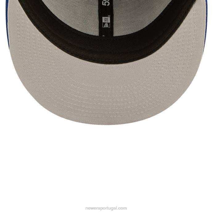 FFTN834 New Era boné ajustado azul 59fifty do new york mets crown champs