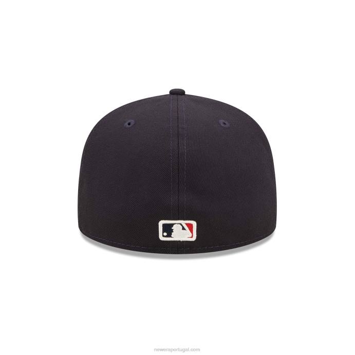 FFTN835 New Era boton red sox aquarela floral marinho boné 59fifty