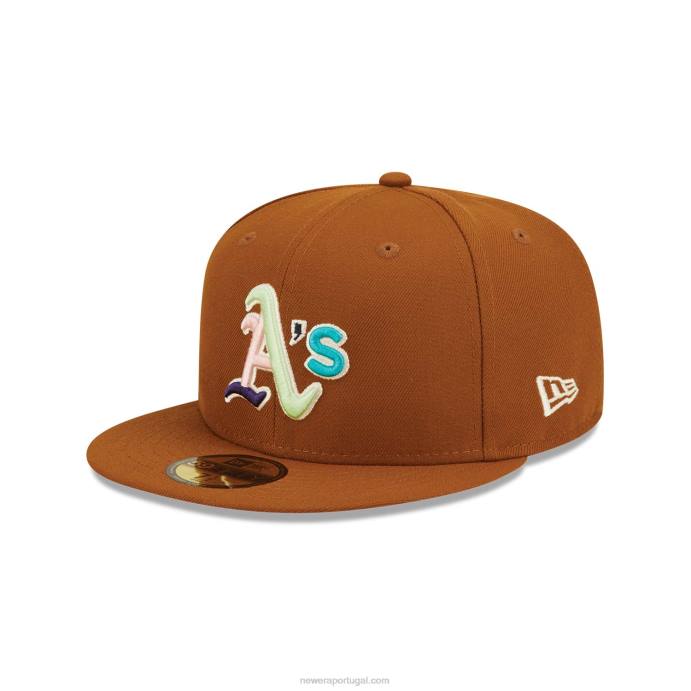 FFTN836 New Era Boné Oakland Athletics vintage floral 59fifty