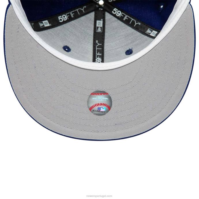 FFTN83 New Era boné la dodgers premium lã azul 59fifty