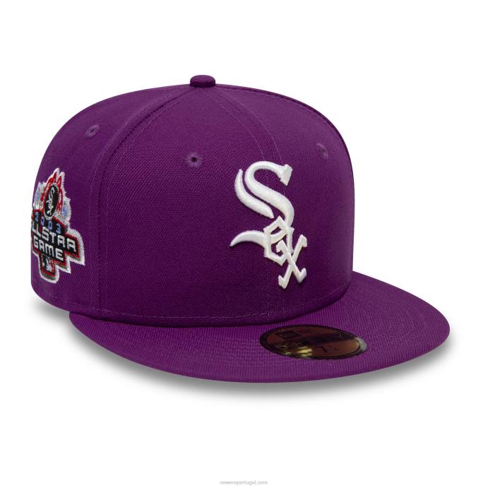 FFTN840 New Era Boné Chicago White Sox Grape Purple 59Fifty