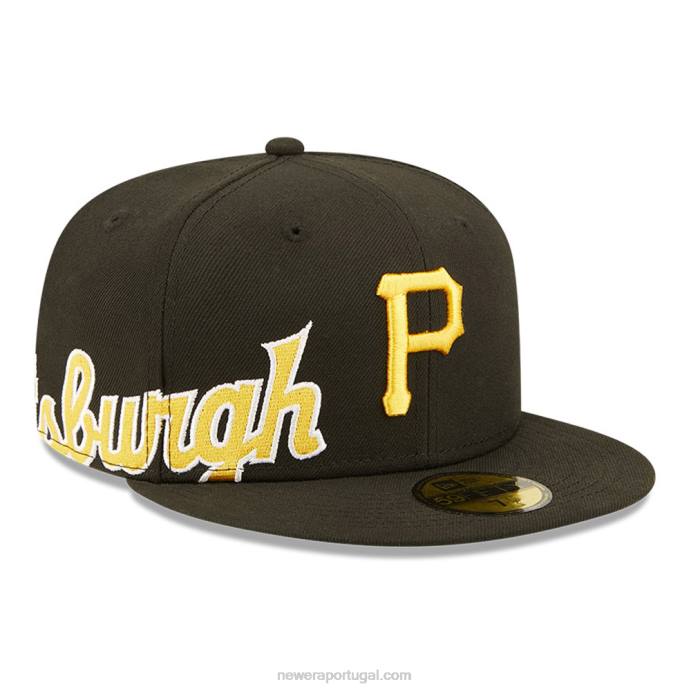 FFTN842 New Era Boné Pittsburgh Pirates MLB Side Split Black 59Fifty