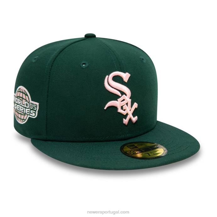 FFTN845 New Era chicago white sox mlb world series boné verde 59fifty