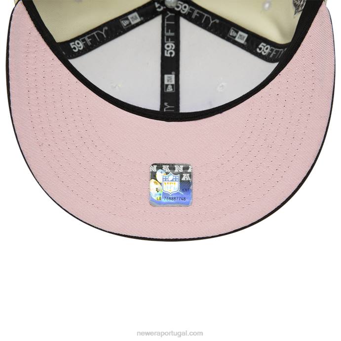FFTN846 New Era boné branco 59fifty las vegas raiders