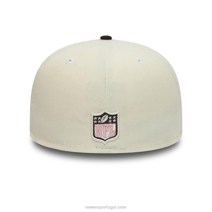 FFTN846 New Era boné branco 59fifty las vegas raiders