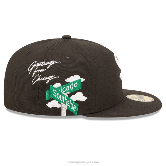 FFTN847 New Era chicago white sox mlb cloud black 59fifty boné justo