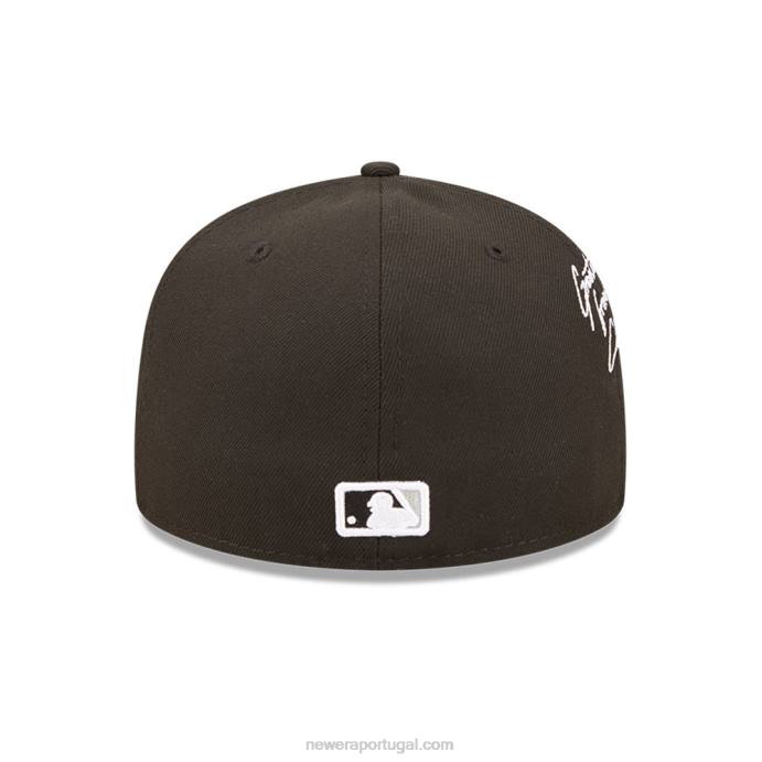 FFTN847 New Era chicago white sox mlb cloud black 59fifty boné justo