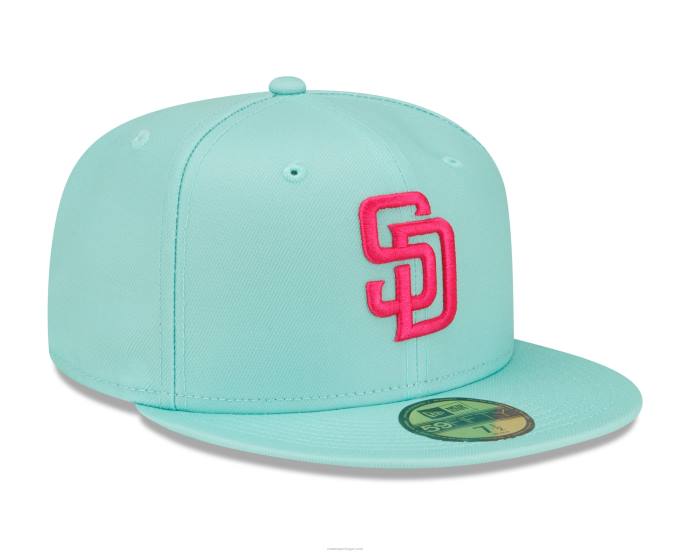 FFTN848 New Era san diego padres mlb city connect teal 59fifty boné ajustado