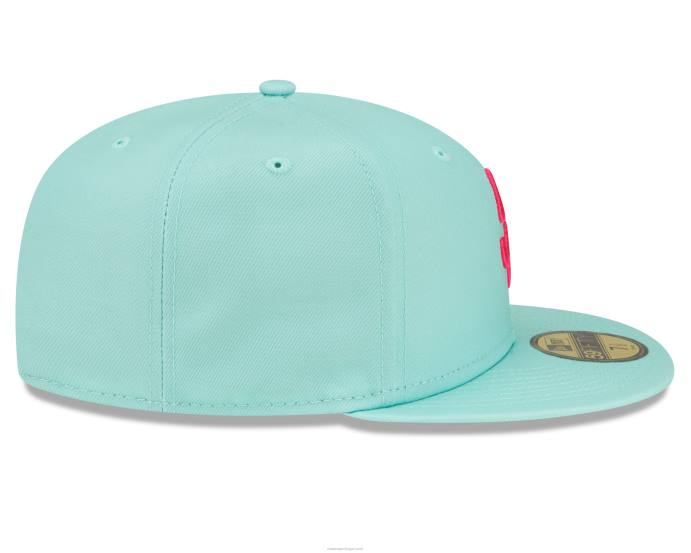 FFTN848 New Era san diego padres mlb city connect teal 59fifty boné ajustado