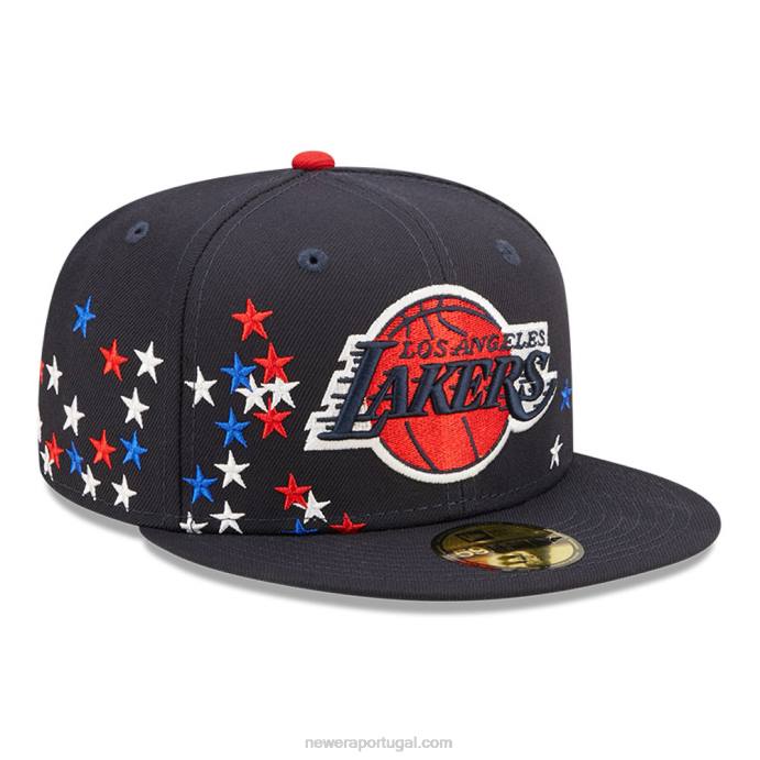 FFTN849 New Era boné justo la lakers nba americana navy 59fifty