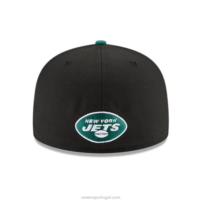 FFTN852 New Era New York Jets nfl draft black 59fifty boné ajustado