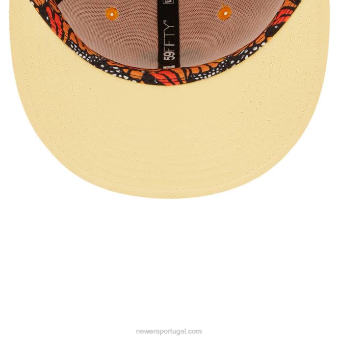 FFTN856 New Era Boné San Francisco Giants MLB Butterfly Yellow 59Fifty