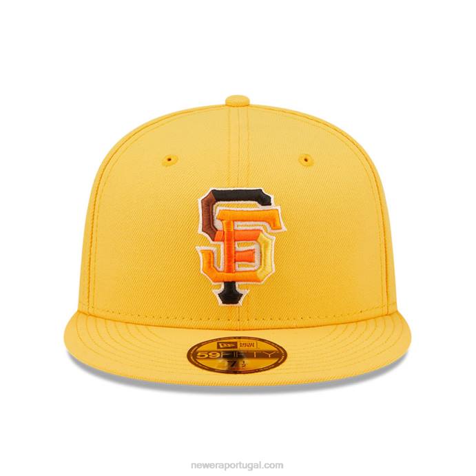 FFTN856 New Era Boné San Francisco Giants MLB Butterfly Yellow 59Fifty