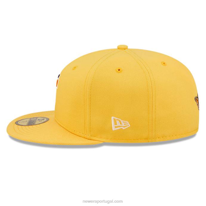 FFTN856 New Era Boné San Francisco Giants MLB Butterfly Yellow 59Fifty