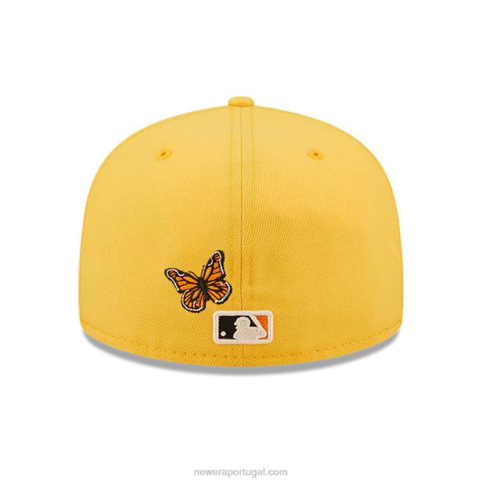 FFTN856 New Era Boné San Francisco Giants MLB Butterfly Yellow 59Fifty