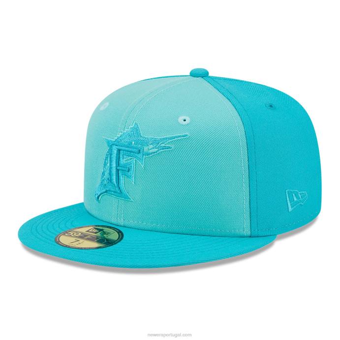 FFTN857 New Era Boné miami marlins tritone team azul 59fifty