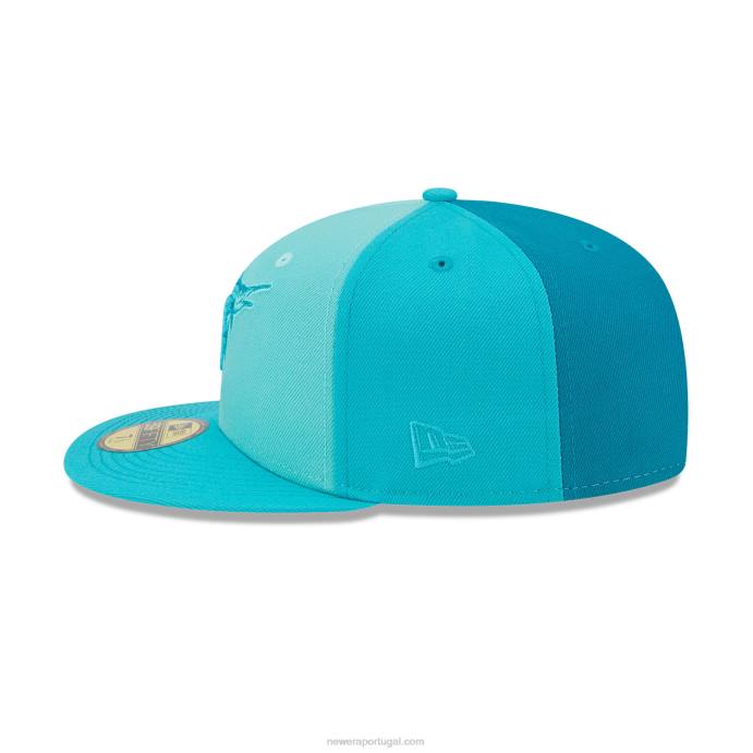 FFTN857 New Era Boné miami marlins tritone team azul 59fifty