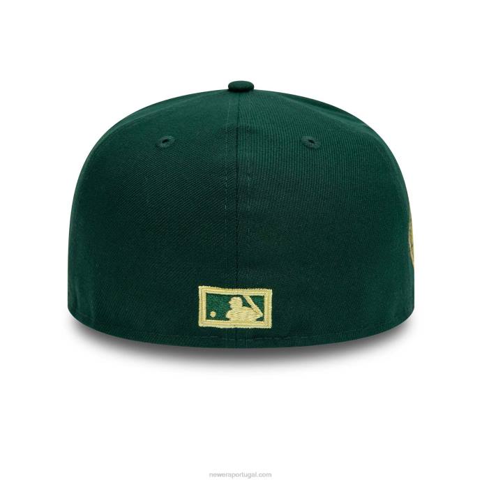 FFTN85 New Era boné detroit tigers world series verde escuro 59fifty