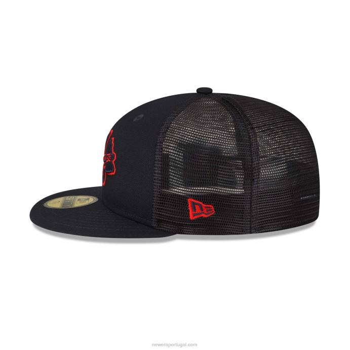 FFTN862 New Era Boné Atlanta Braves MLB Spring Training Azul 59Fifty