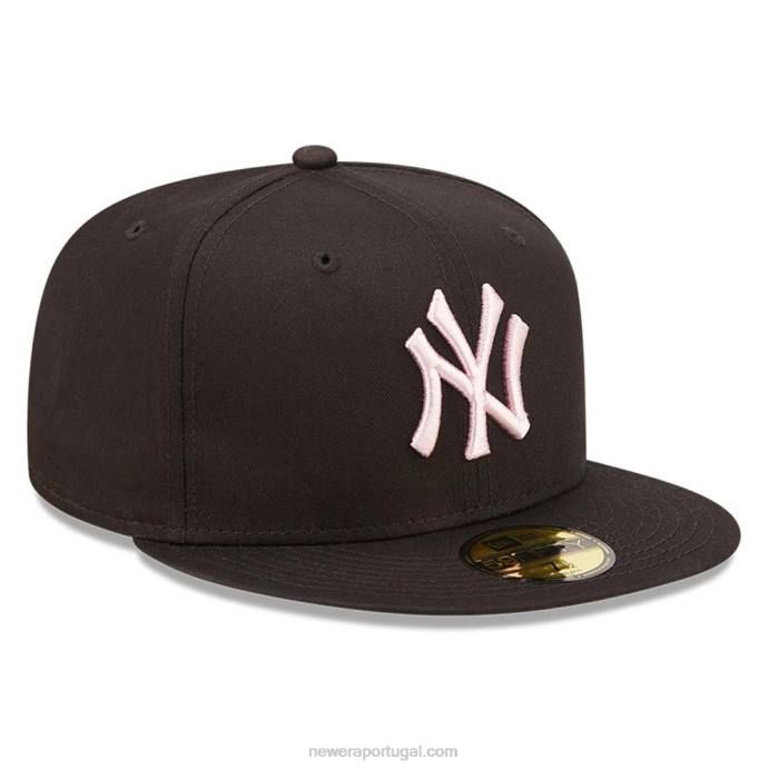 FFTN864 New Era Boné New York Yankees League Essential Preto 59Fifty