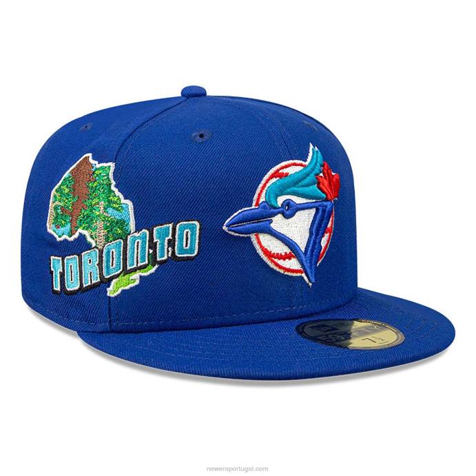 FFTN867 New Era toronto blue jays stateview boné azul 59fifty