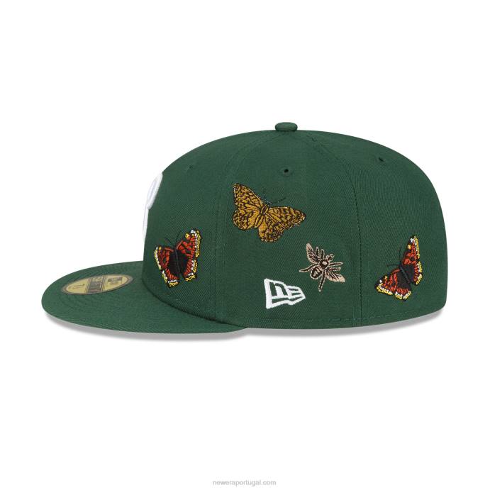 FFTN871 New Era philadelphia phillies boné de feltro x mlb verde escuro 59fifty