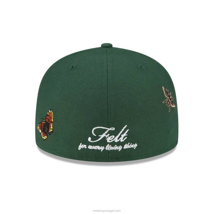 FFTN871 New Era philadelphia phillies boné de feltro x mlb verde escuro 59fifty