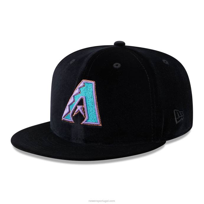FFTN872 New Era arizona Diamondbacks boné preto veludo 59fifty