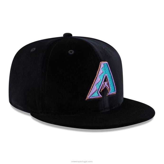 FFTN872 New Era arizona Diamondbacks boné preto veludo 59fifty